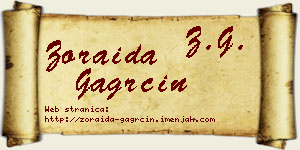 Zoraida Gagrčin vizit kartica